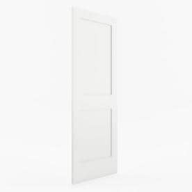 Modern Slab Doors At Lowes Eightdoors Shaker Primed White 2 Panel Square Solid Core Mdf Slab Door Common