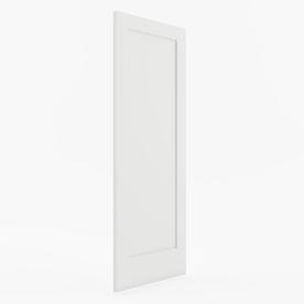 28-in x 80-in EightDoors Flat Panel Shaker Primed White 1-Panel Square Solid Core MDF Slab Door (Common: 28-in X 80-in; Actual: 28-in x 80-in)