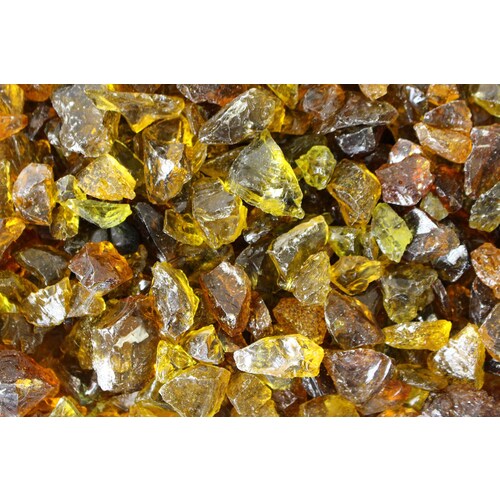 Exotic Glass 25 lbs. 1/2-in or Greater Yellow Chestnut Gas ...