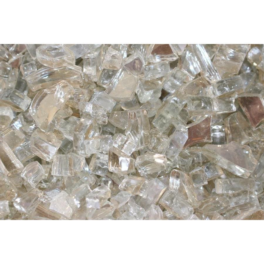 Exotic Glass 10 Lbs Up To 1 4 In White Crystal Reflective Gas