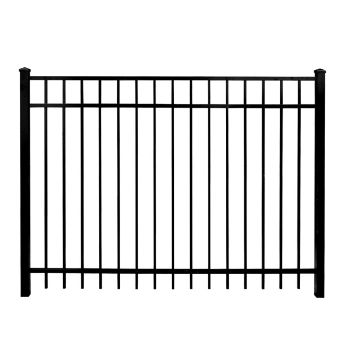 Whiting Iron Diy Panels Standard Gate 6 Ft H X 5 W Powder Coated Steel Walk Thru In The Metal Fence Gates Department At Com - Diy Black Metal Fence Whiting Iron Diy Panels Standard Gate 6 Ft H X 5 W Powder Coated Steel Walk Thru In The Metal Fence Gates Department At Com - Diy Black Metal Fence