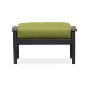 Outdoor Ottomans Foot Stools At Lowes Allen Roth Carrinbridge Brown Ottoman