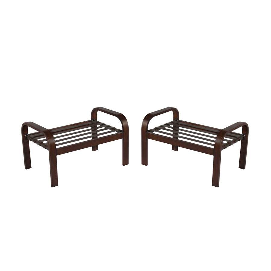 allen + roth Gatewood Square Outdoor End Table 20-in W x 20-in L with ...