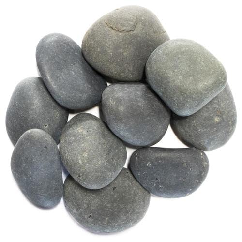 Geobunga Matte Black River Rock 2x3 in the Bulk Landscaping Rock ...