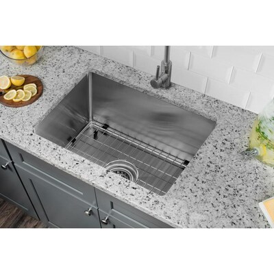 Superior Sinks Brushed Satin 1 Hole Stainless Steel