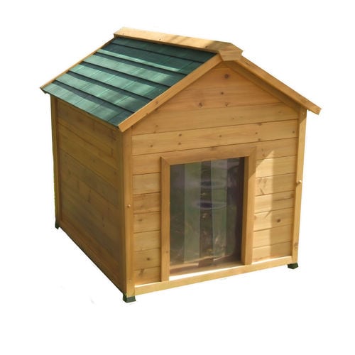 Large Insulated Cedar Dog House in the 