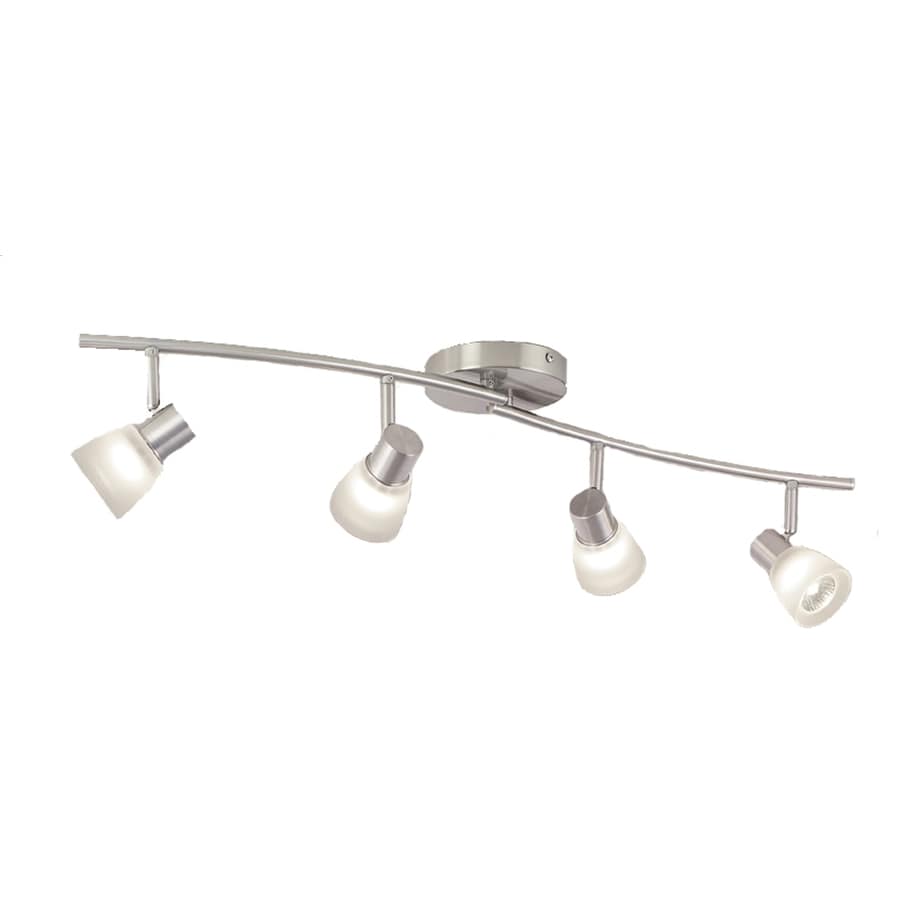 Shop Style Selections 4 Light 335 In Brushed Nickel Fixed Track