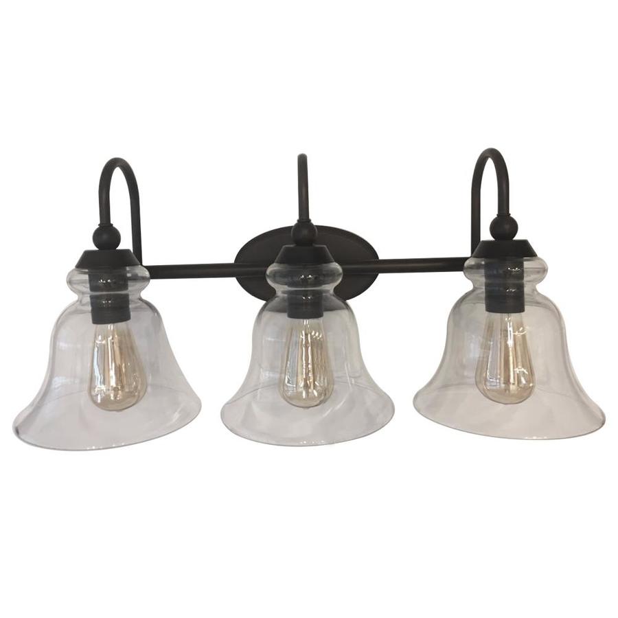 Allen Roth 3 Light Brown Traditional Vanity Light At Lowes Com