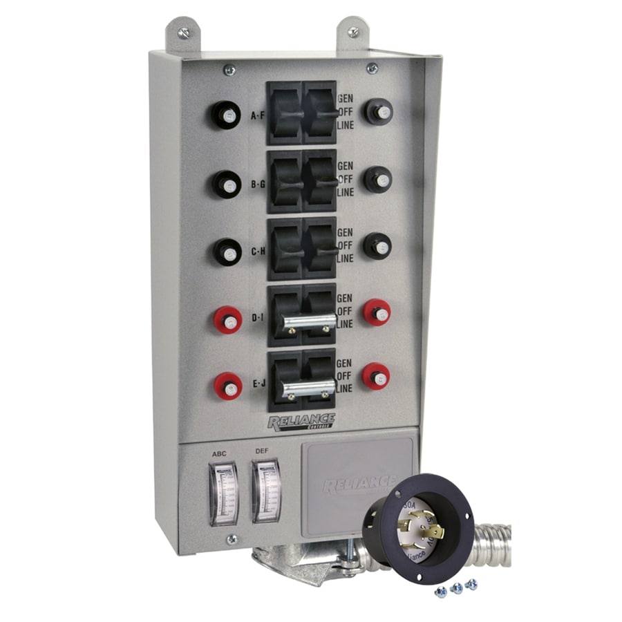 Reliance 30-Amp 10-Circuit Transfer Switch at Lowes.com
