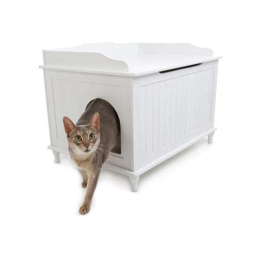 Designer Pet Products White Litter Box at