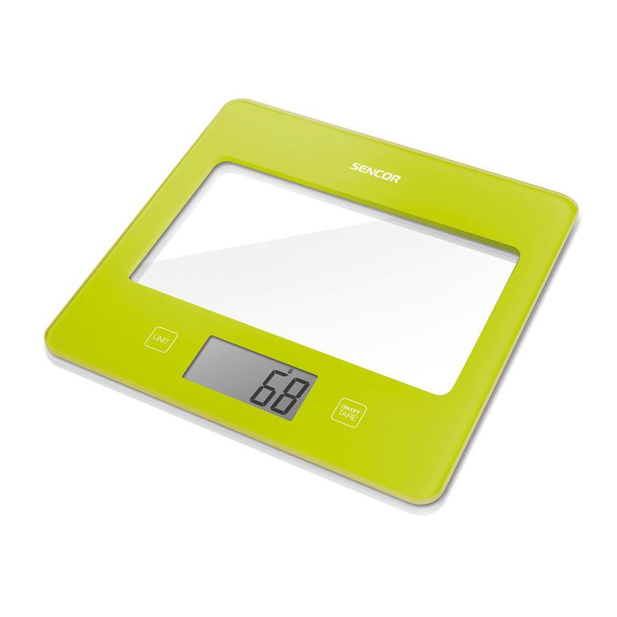Sencor SKS5021GR Digital Kitchen Scale with Display, Green in the