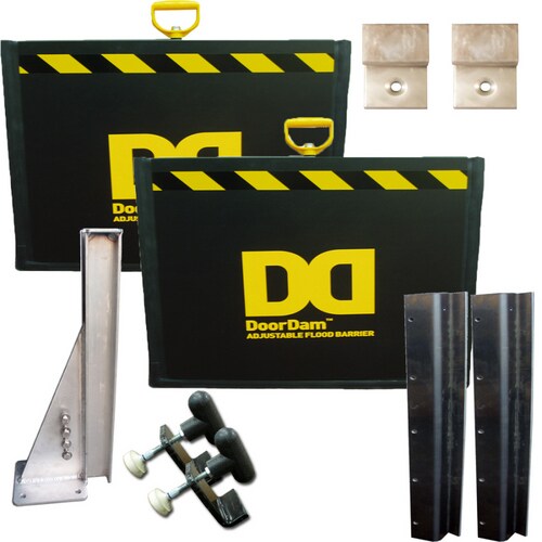 Doordam 18 X 8 Adjustable Flood Barrier Garage Kit At