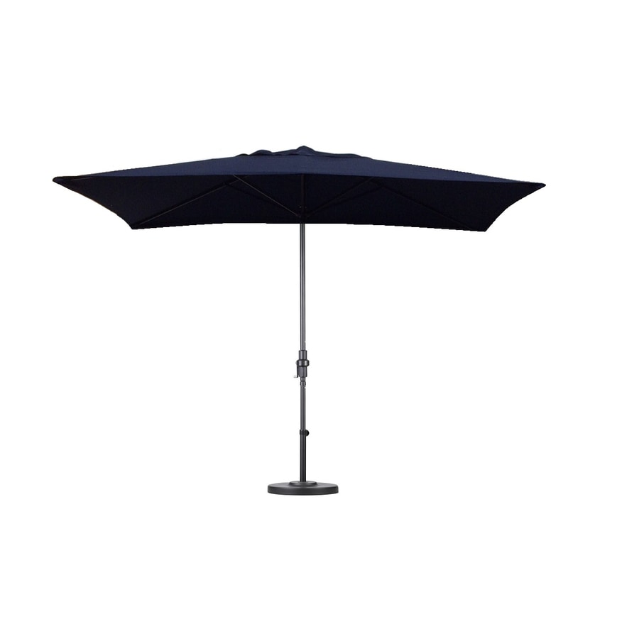 Outdoors Escada Designs Navy Blue Market 10 Ft No Tilt Rectangular Patio Umbrella With Aluminum Frame And Base Zerahot