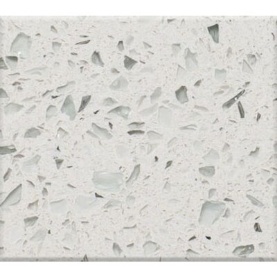 Curava Himalaya Recycled Glass Kitchen Countertop Sample At Lowes Com