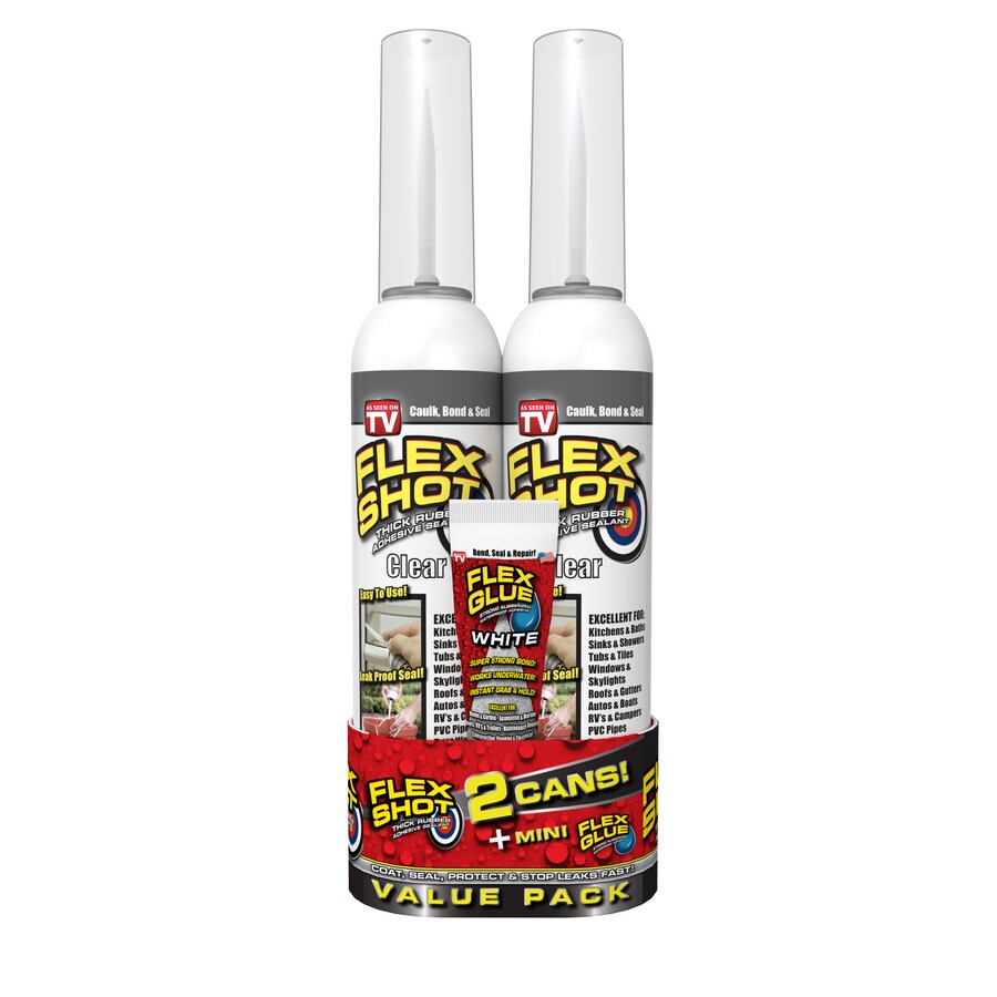 Flex Shot 16oz Clear Advanced Sealant Caulk in the Caulk department at