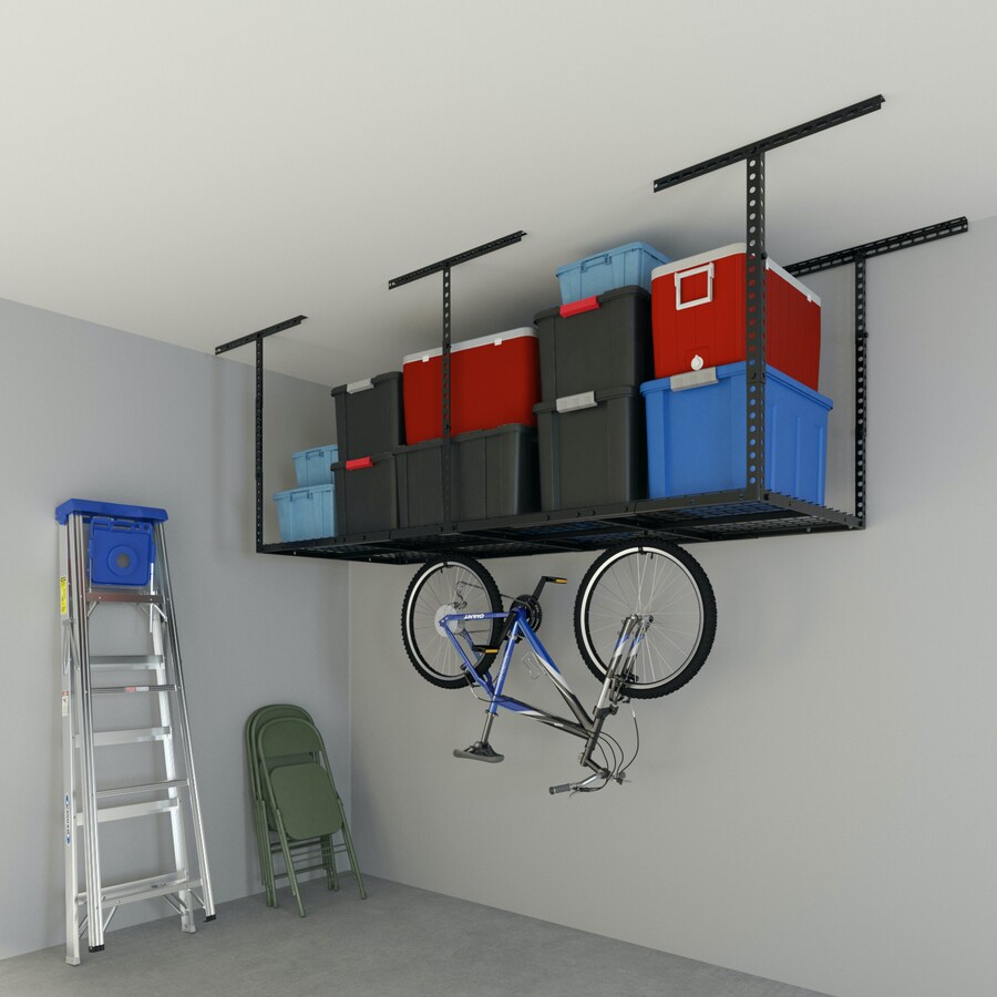 Fleximounts 48-in W x 72-in D White Steel Overhead Garage Storage in ...