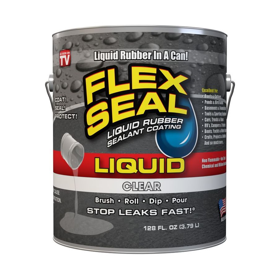 Shop Flex Seal 128-fl oz Clear Dip Rubberized Coating at Lowes.com