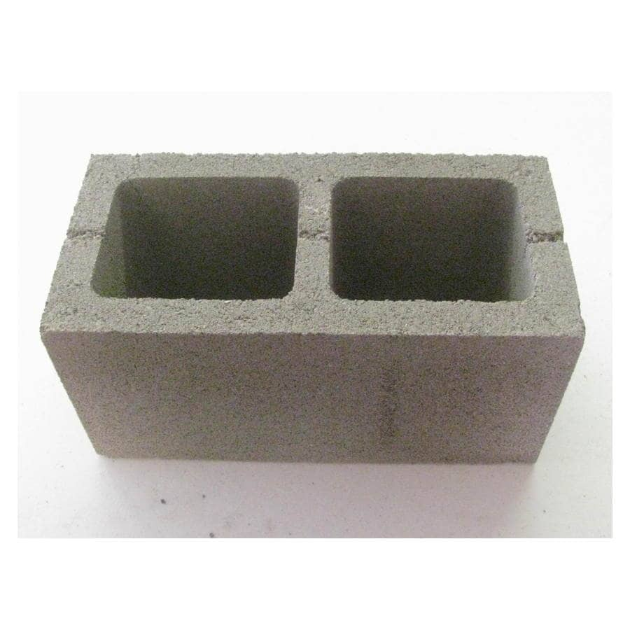 8-in W X 8-in H X 16-in L Cored Concrete Block At Lowes.com