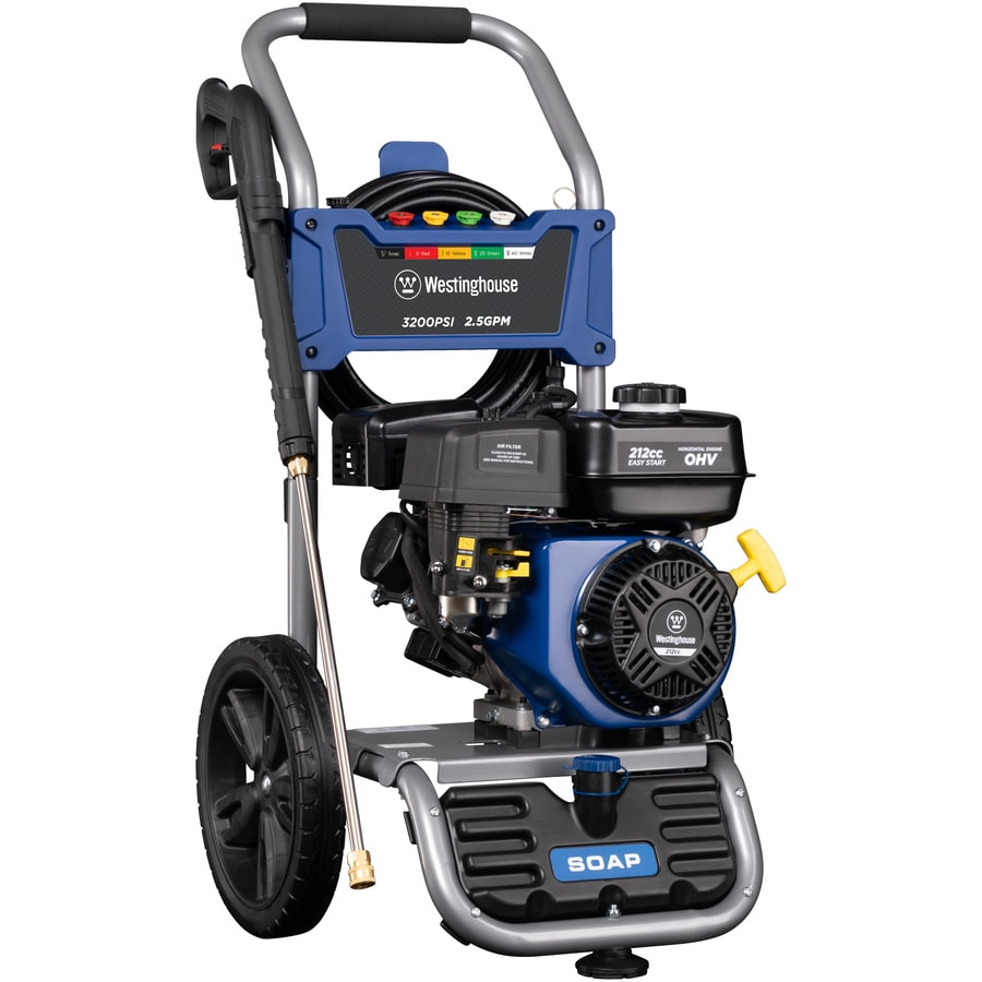 Westinghouse Wpx 3200 Psi 2 5 Gpm Cold Water Gas Pressure Washer Carb In The Gas Pressure Washers Department At Lowes Com