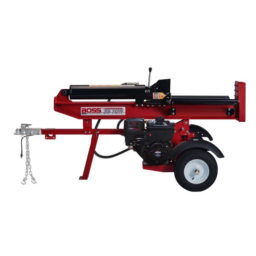 Boss Industrial 35-Ton 306-cc Horizontal and Vertical Gas Log Splitter ...