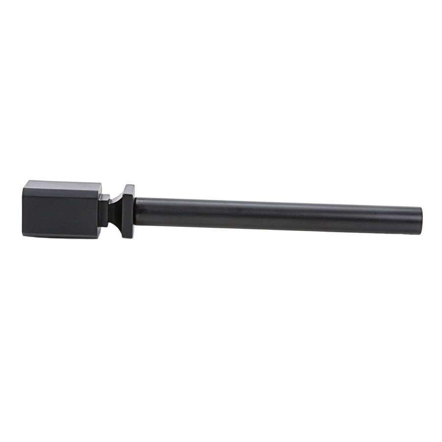 Allen Roth 36 In To 72 In Matte Black Steel Single Curtain Rod