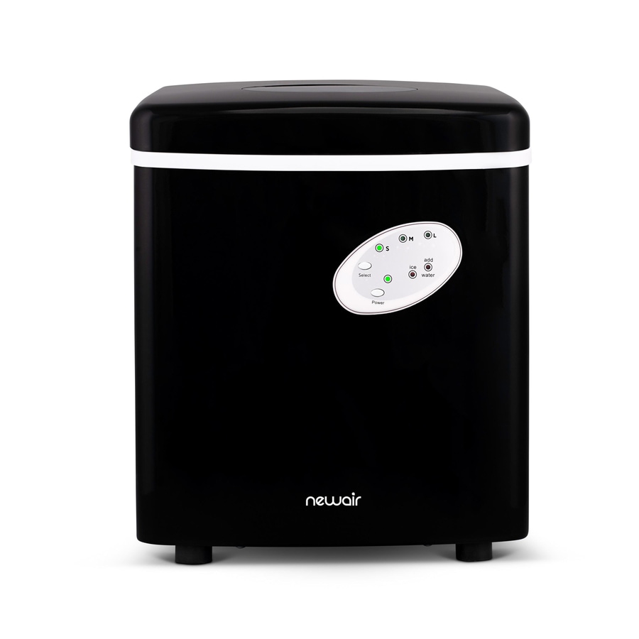 Newair 28 Lb Drop Down Door Portable Countertop Ice Maker Black