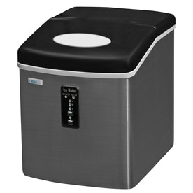 UPC 854001004044 product image for NewAir 28-lb Drop-down Portable Ice Maker (Stainless Steel and Black) | upcitemdb.com