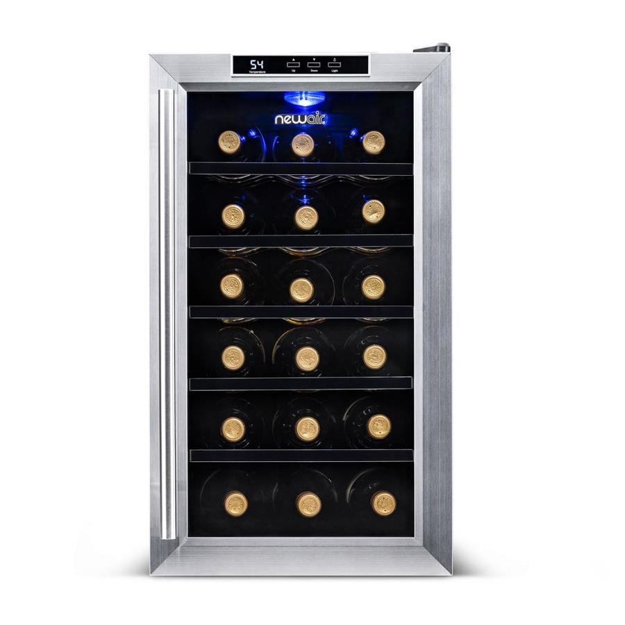 Newair 18 Bottle Capacity Stainless Steel Wine Chiller At Lowes Com