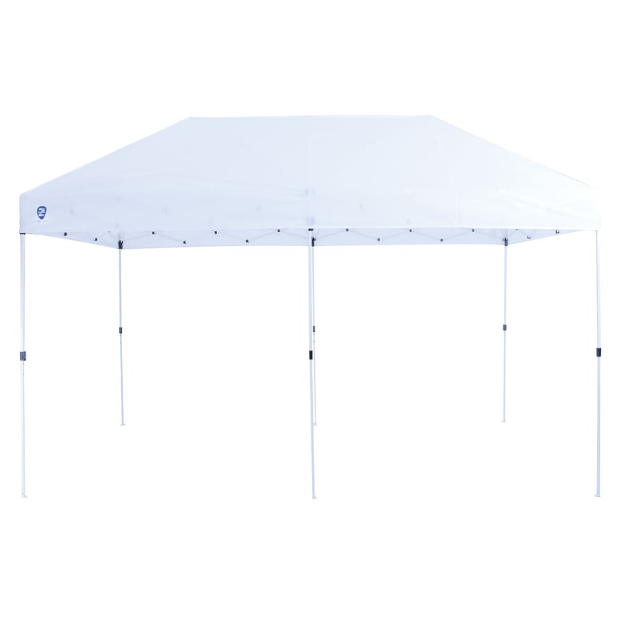 Z Shade 10 Ft L Rectangle White Pop Up Canopy In The Canopies Department At Lowes Com