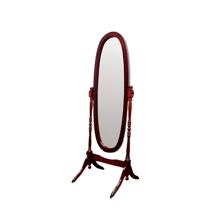 Blue//White ORE International N4001-BLU//WH Oval Cheval Standing Mirror