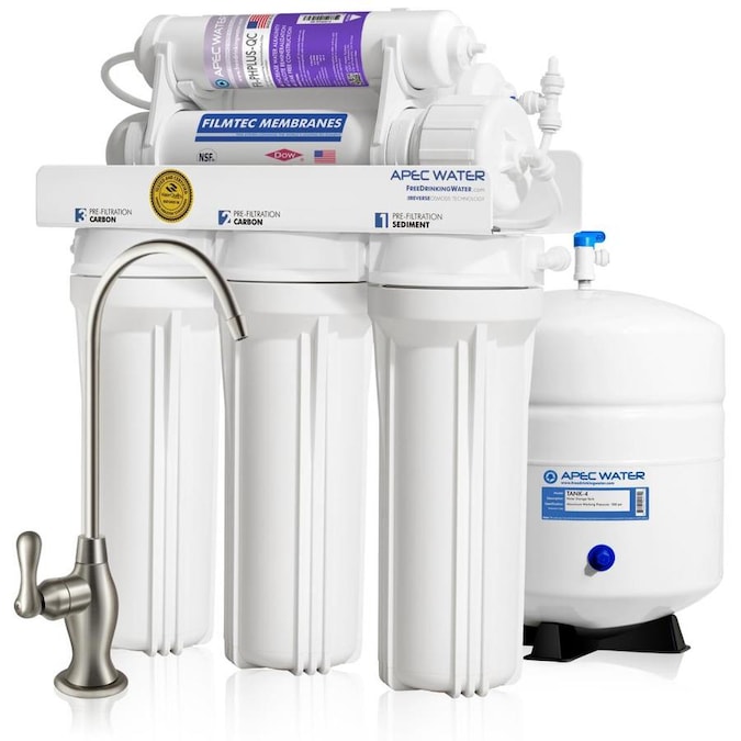 APEC Water Certified pH+ 90 GPD 6Stage Reverse Osmosis Drinking Water System (ULTIMATE ROPH90