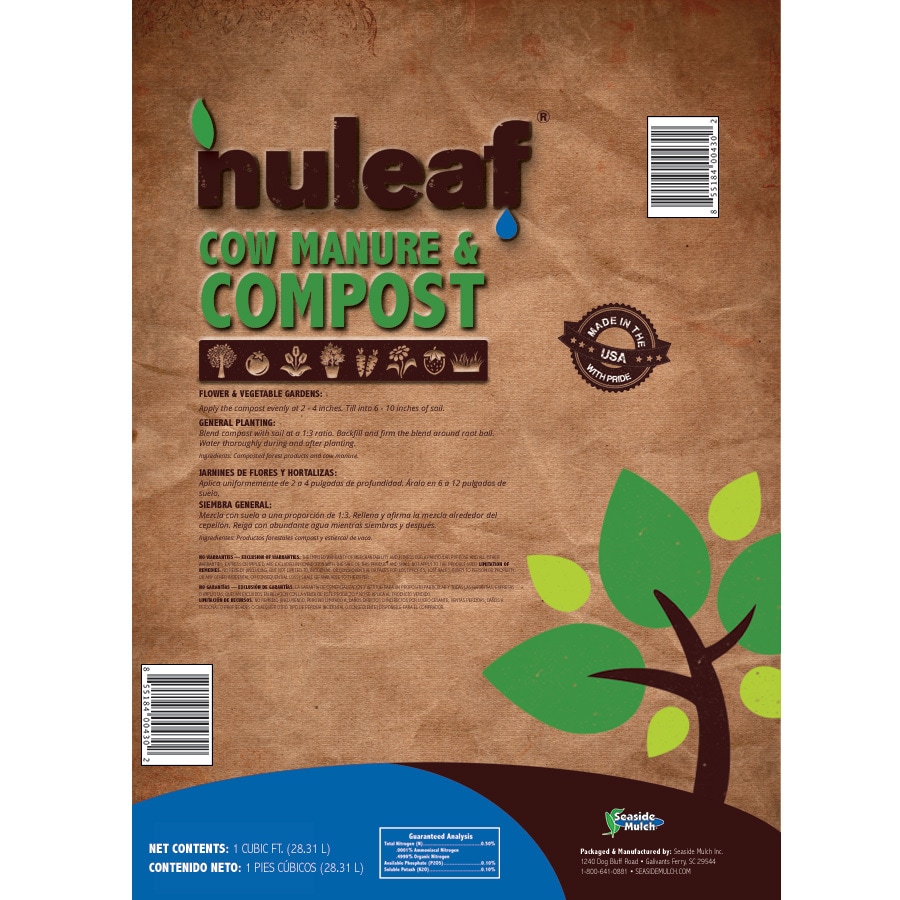 Seaside Mulch 1 Cu Ft Compost And Manure At Lowes Com