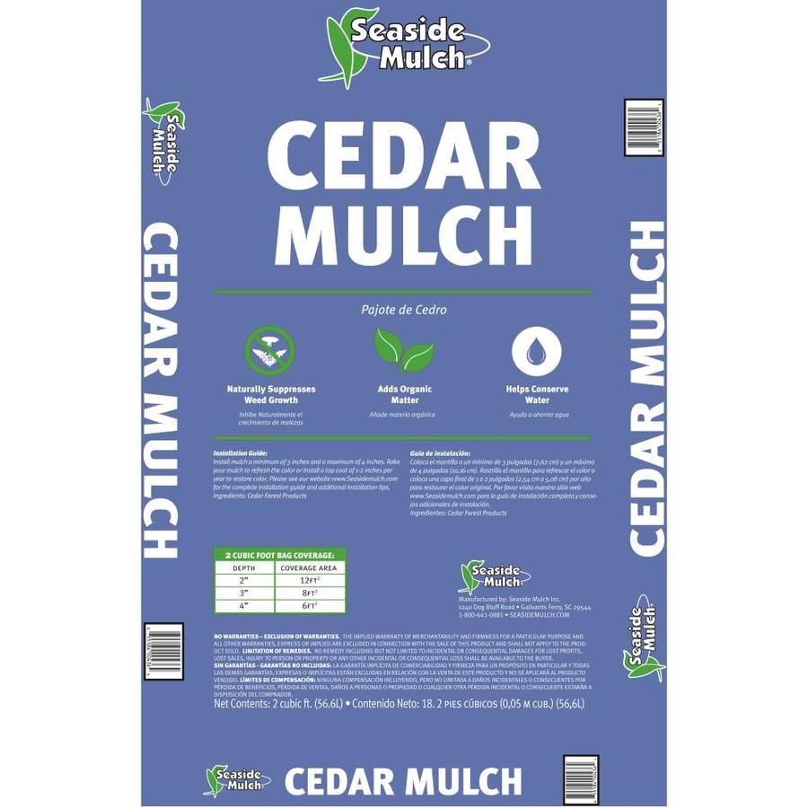 Seaside Mulch Cedar Mulch 2-cu ft Light Brown Cedar Mulch ...