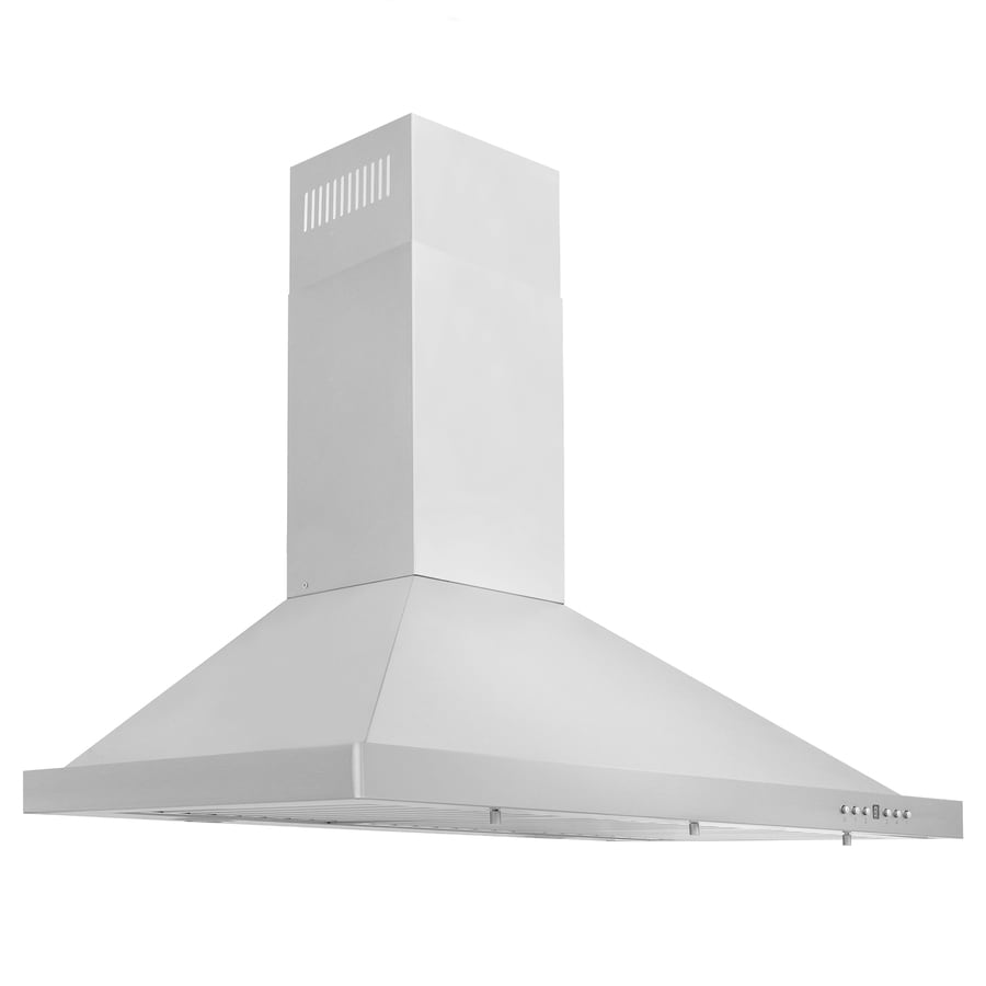 Convertible Stainless Steel Wall Mounted Range Hood Common 36 Inch Actual 36 In