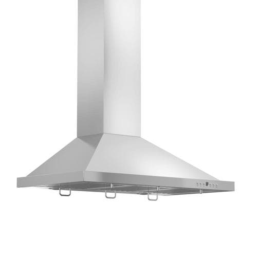 Zline Kitchen Bath Convertible Stainless Steel Wall Mounted Range Hood Common 36 Inch Actual 36 In At Lowes Com