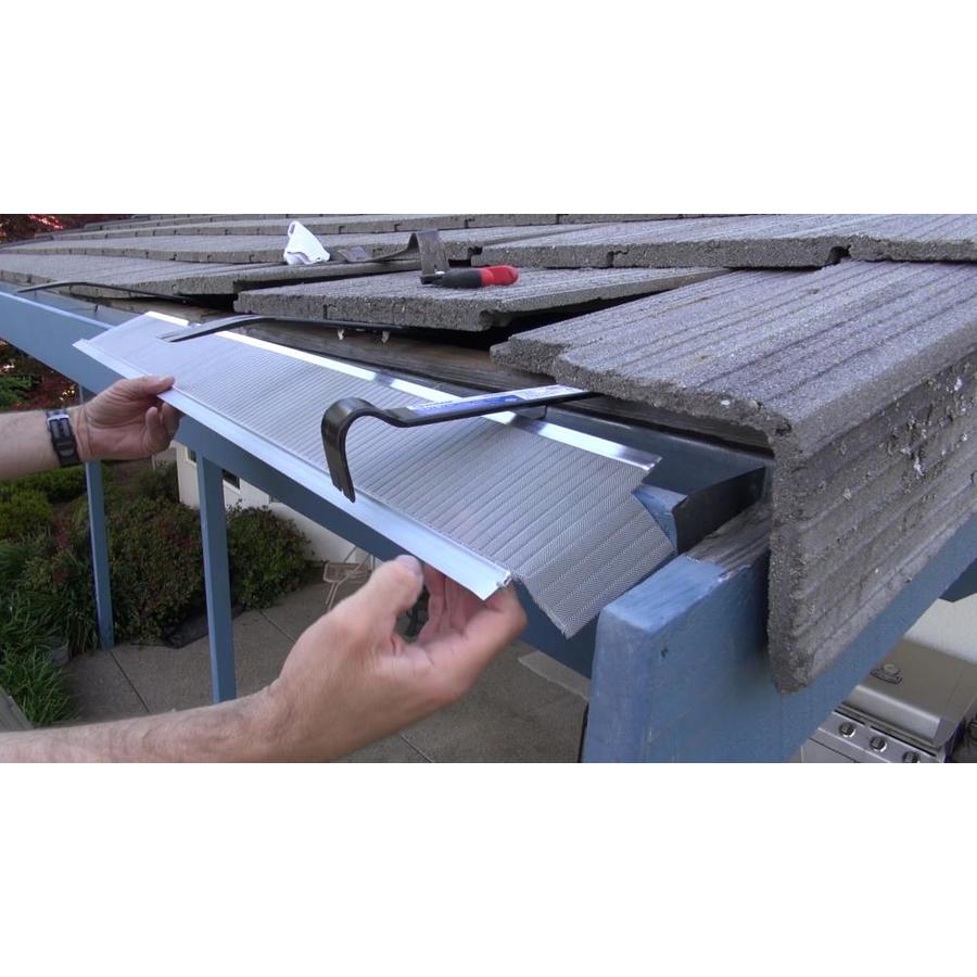 Atlas By Gutterglove 24 Pack Atlas Stainless Steel Gutter Guard 55 In X 4 Ft At 