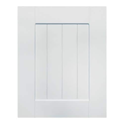 Surfaces 13in W x 22in H x 0.75in D White Rigid Thermofoil Base