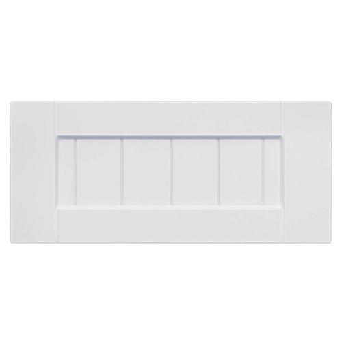 Surfaces 10-in W x 5.75-in H x 0.75-in D White Rigid Thermofoil Base ...