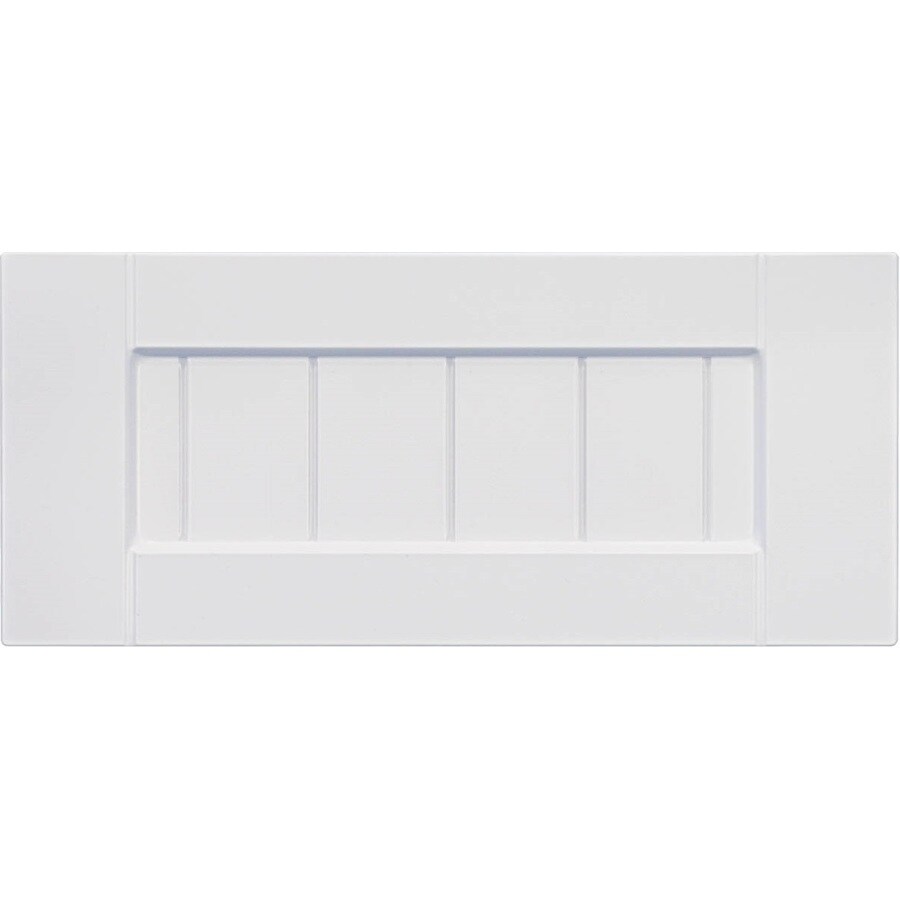 Surfaces 13in W x 5.75in H x 0.75in D White Rigid Thermofoil Base