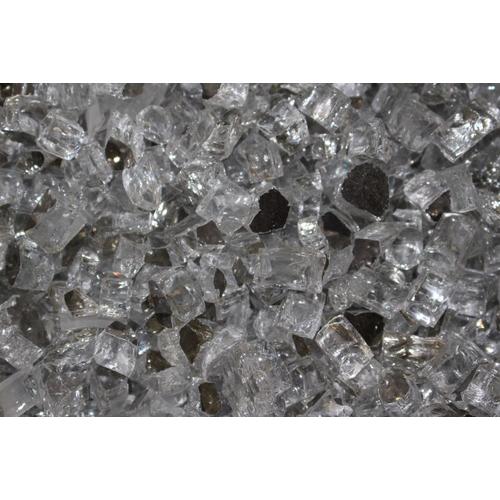 Exotic Glass Exotic Fire Glass- Silver Reflective Fire ...