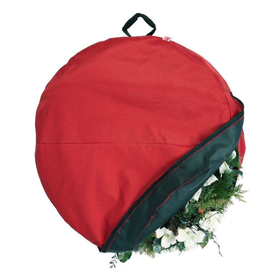 Santa's Bags 24-in Wreath Storage Bag with Direct Suspend Handle