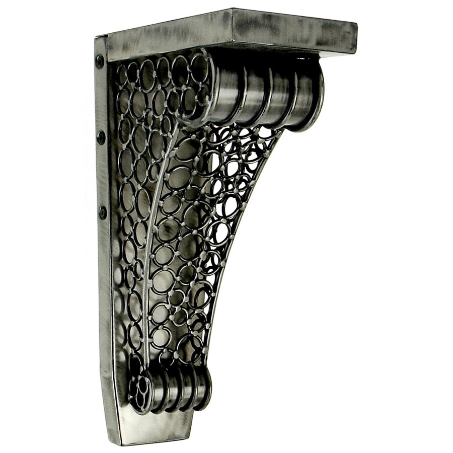 Chateau 4.25in x 13in Brushed Steel Painted Iron Corbel at