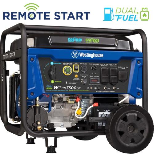 Westinghouse Dual Fuel 9500-Watt Gasoline/Propane Portable Generator in ...