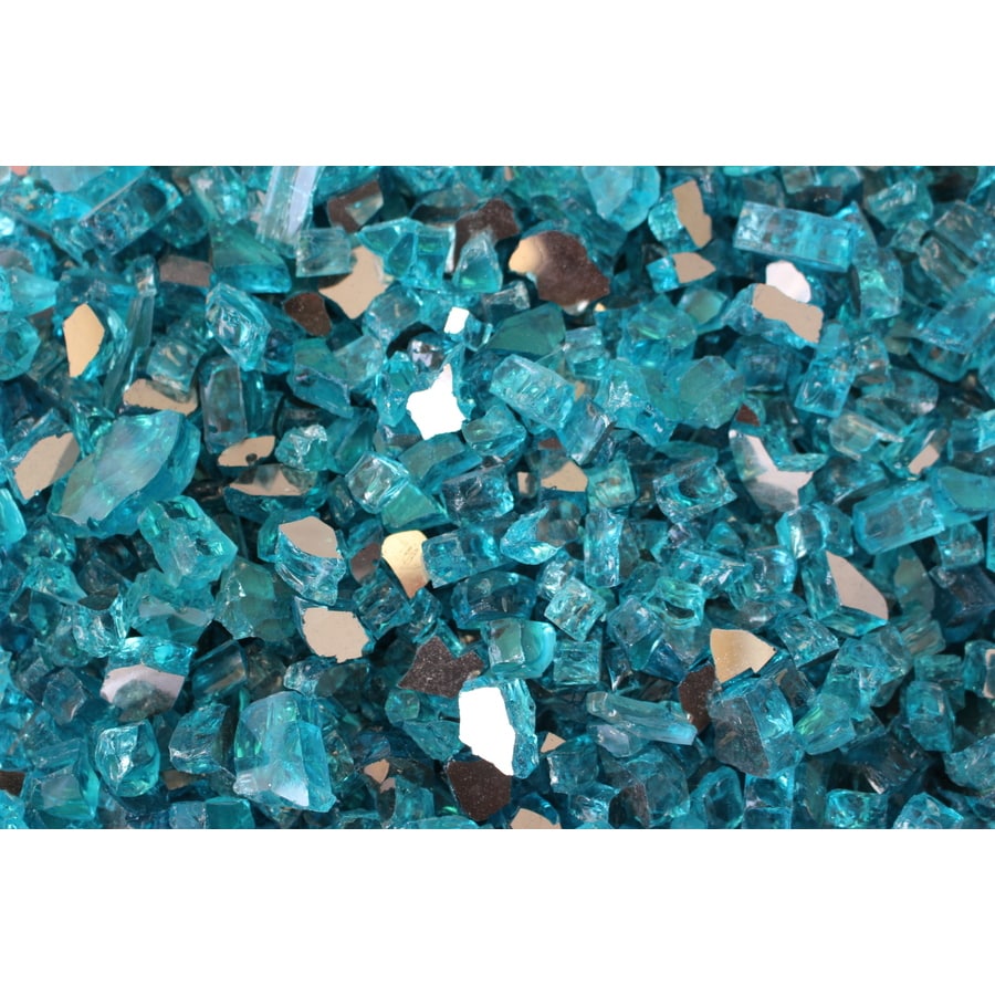 Exotic Glass 25 Lbs 1 4 In To 1 2 In Green Teal Gas Fire Pit Fire