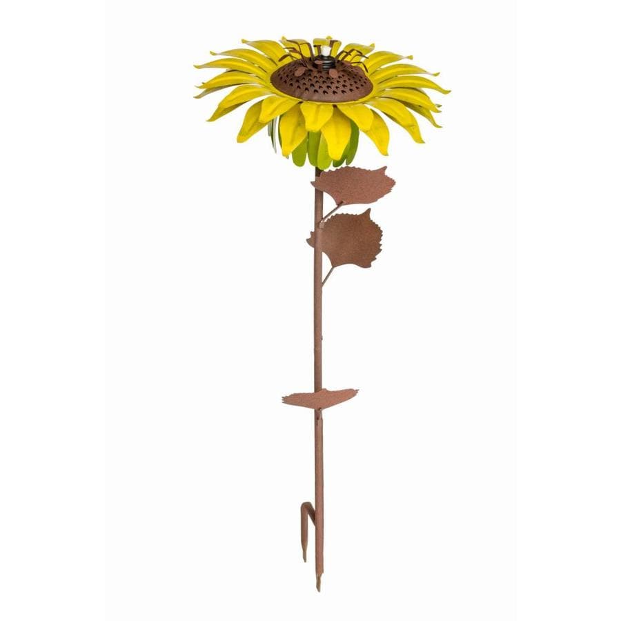 Desert Steel Sunflower 32-in Garden Torches