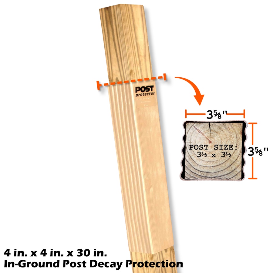 Post Protector 4442 4INC X 4INC X 30IN POST PROTECTOR