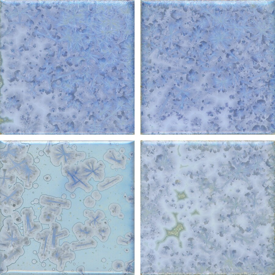 Style Selections CAY147 Cayman Series Blue Glazed Porcelain Uniform Squares Tile (1-sq. ft/ Individual Tile)