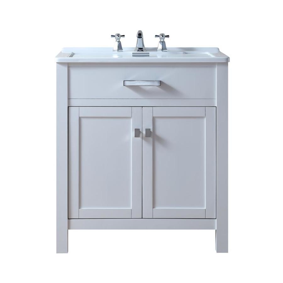 Stufurhome 21 6 In X 30 In 1 Basin White Freestanding Laundry Sink
