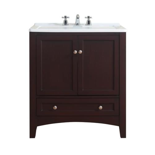 Stufurhome 21 6 In X 30 In 1 Basin Espresso Freestanding Laundry