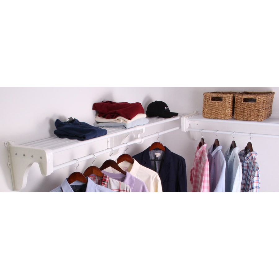 white shelf for closet